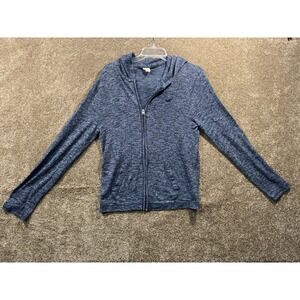 Women's‎ Hollister Full Zip Hoodie - Small - Heater Blue Soft Cotton Poly Blend